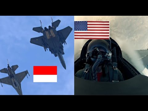 Youtube Thumbnail image of : DUEL UDARA JARAK DEKAT F 16 INDONESIA MELAWAN F 15 AMERIKA DI ATAS LANGIT RIAU