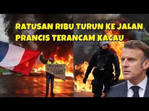 Youtube Thumbnail image of : GILIRAN PRANCIS YANG KACAU AKIBAT RATUSAN RIBU WARGA TURUN KE JALAN