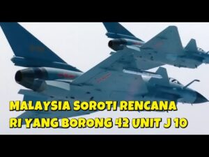 Youtube Thumbnail image of : MEDIA MALAYSIA SOROTI RENCANA INDONESIA BORONG 42 JET TEMPUR J 10 DARI TIONGKOK