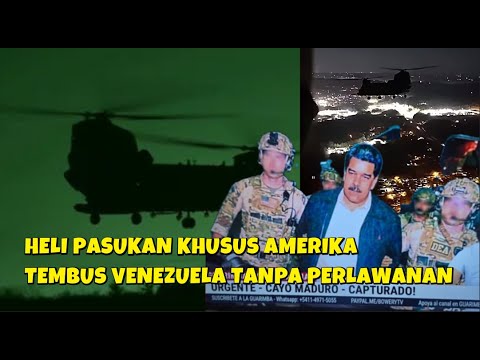 Youtube Thumbnail image of : DETIK DETIK HELIKOPTER CHINOOK PASUKAN KHUSUS AMERIKA MENYERBU VENEZUELA
